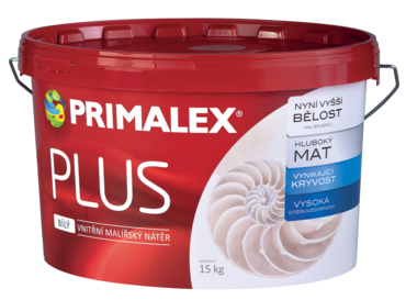 Primalex Plus bílý 15kg malířská barva