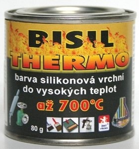 Bisil THERMO vypalovací barva stříbrná 80g