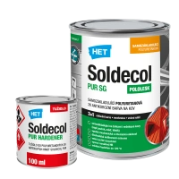 HET Soldecol PUR SG bílý 0,75l polyuretanová barva 3v1 + tužidlo PUR Hardener 0,1l