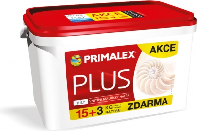 Primalex Plus bílý 15+3kg AKCE