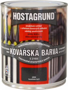 S2160 Hostagrund 2v1 kovářská barva 0950 černá 0,6l mat