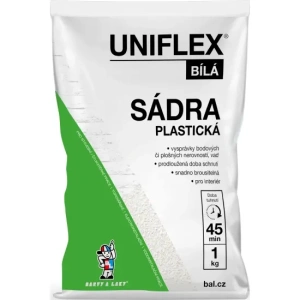 Sádra plastická bílá 1kg HET (BaL)