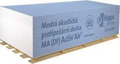 Sádrokartonová deska MA 12,5/1250x2000mm Active Air Rigips (40ks/pal.) modrá akustická