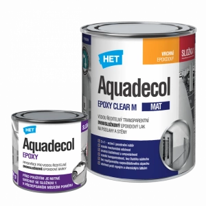 HET Aquadecol Epoxy Clear M 0,65kg matný epoxidový lak (1) + tužidlo 0,15kg (2)