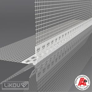Lišta rohová kombi PVC+perlinka LK Box 100/25m