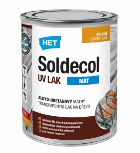 HET Soldecol UV Lak mat 0,75l alkyd-uretanový