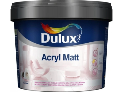 Dulux Acryl Matt White 3l (4,5kg) bílá malířská barva