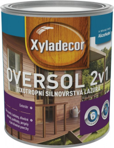 Xyladecor Oversol 2v1 Bílý krycí 0,75l tixotropní silnovrstvá lazura