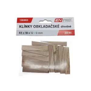 Klínky dřevěné 0-12mm (20ks) Enpro