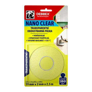 Den Braven Páska oboustranná Nano clear 19mm/2,5m