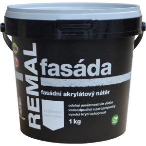 Remal Fasáda 1kg fasádní akrylátová barva bílá