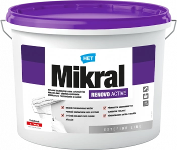 HET Mikral Renovo Active 3kg silikonová fasádní barva