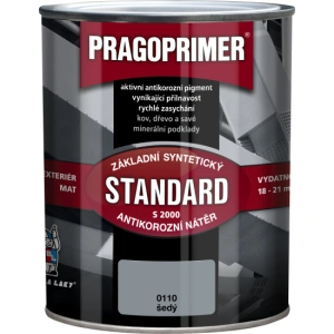S2000/0110 Pragoprimer šedý 0,6l základní barva antikorozní
