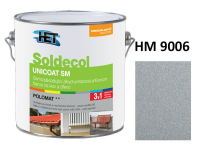 HET Soldecol Unicoat SM 3v1 RAL 9006 0,75l email polomat