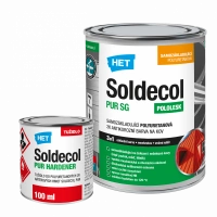 HET Soldecol PUR SG RAL 9007 0,75l polyuretanová barva 3v1 + tužidlo PUR Hardener 0,1l