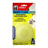 Den Braven Páska oboustranná Nano clear 19mm/2,5m